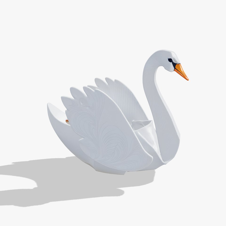 Origami Swan Sculpture model pack